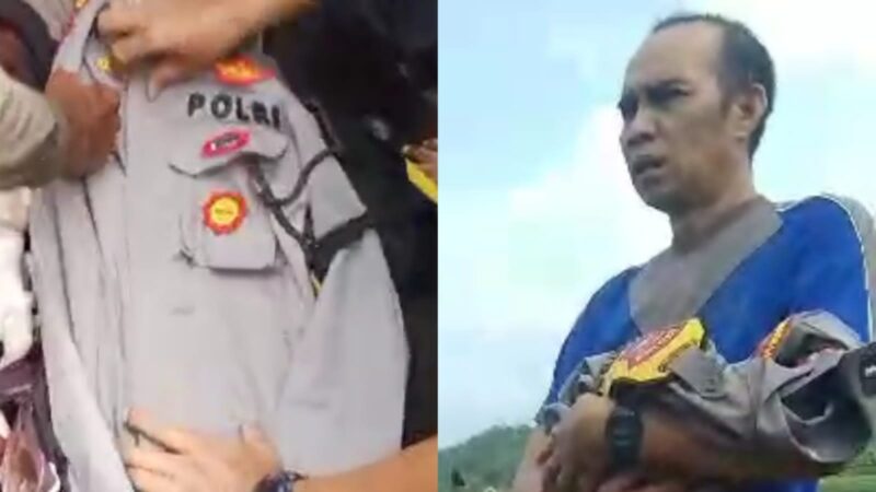 Seorang polisi di Tempeh, Kabupaten Lumajang, menjadi perbincangan hangat warganet.