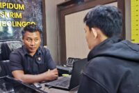 CAP saat diperiksa di Mapolres Probolinggo.