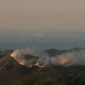 Kawasan TNBTS terbakar.