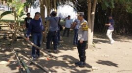 Polisi grebek arena judi sabung ayam.