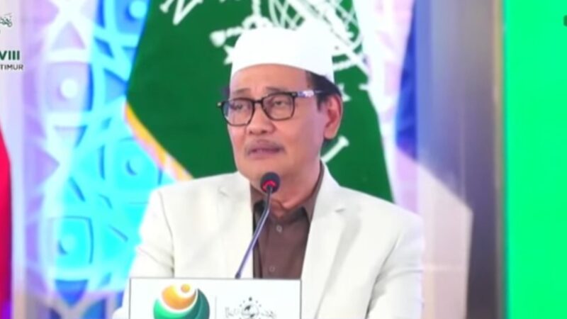 KH Hasan Mutawakkil Alallah, Wakil Rais Pengurus Wilayah Nahdlatul Ulama (PWNU) Jawa Timur.